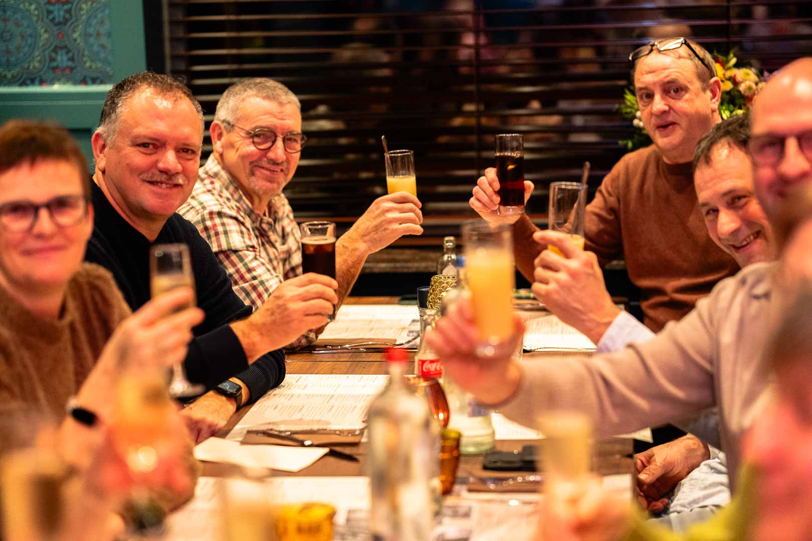 sfeervolle foto van het restaurant